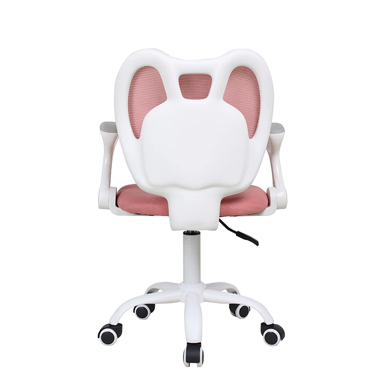 เด็กที่กําหนดเองสีชมพูที่เท้าแขนหมุนผู้เยี่ยมชมโต๊ะตาข่ายปรับโรงเรียนผ้าเด็กเล็กเก้าอี้เก้าอี้สําหรับเด็ก 	   ที่นั่งเด็ก 	