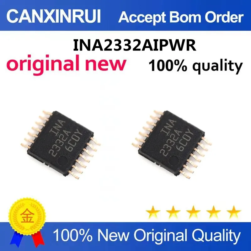INA2332AIPWR INA2332A 2332A Patch TSSOP-14 Instrument Amplifier Chip New