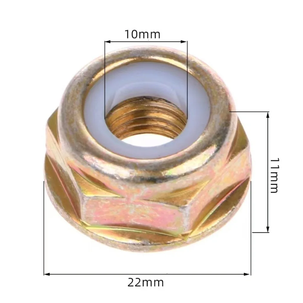 Replacement M10X1 25 Left Thread Nut Grass Mower Blade Fastening Hardware Anti Loose Security Bolt Accessory For Garden Care