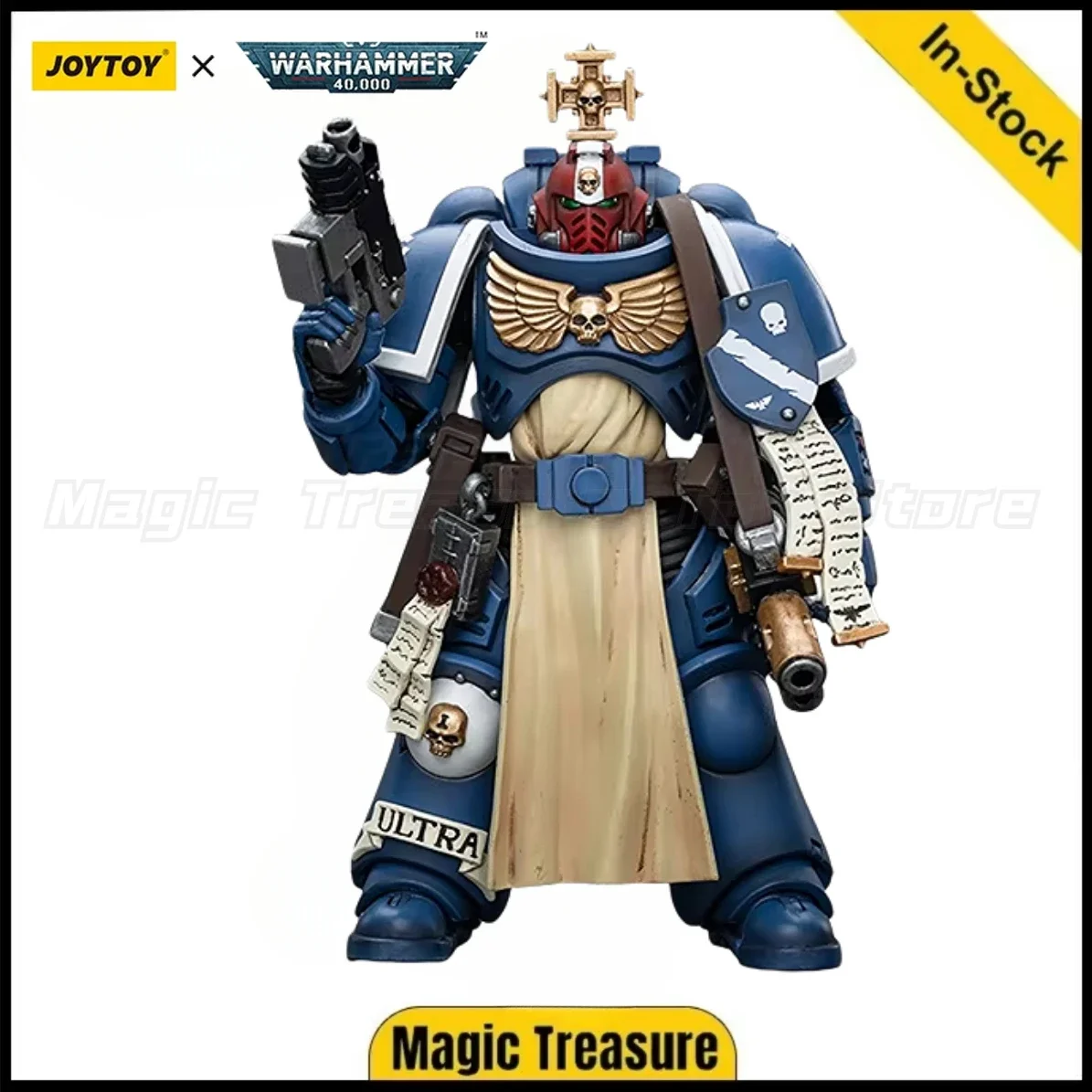 

【In Stock】JOYTOY Warhammer 40K Ultramarines Sternguard Veteran Bolt Rifle Gift 1/18 Action Figure