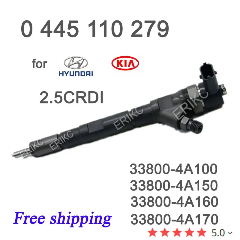 For HYUNDAI Sprayer 0445110279 Injector 0 445 110 279 Diesel Fuel Nozzle 0445 110 279 33800-4A150 33800-4A100 33800-4A170