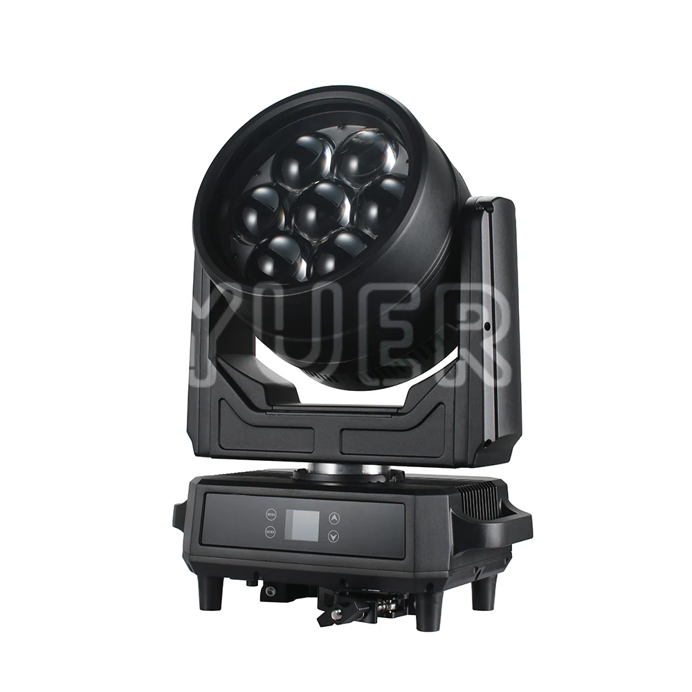 New Arrival IP65 Waterproof 7X60W RGBL TX 4In1 LED Beam Wash Moving Head Light Rainbow Effect DMX512 DJ Disco Wedding Outdoor