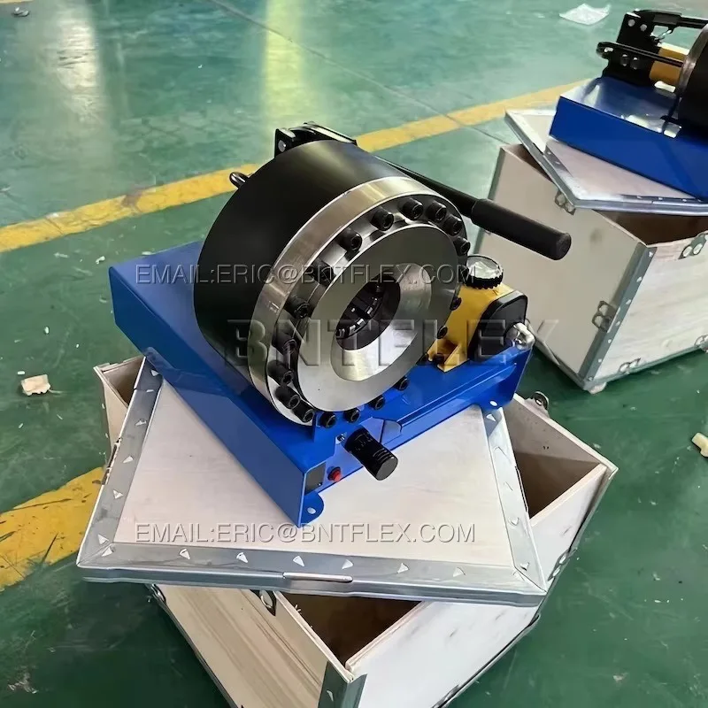 ماكينة تجعيد 1 بوصة p16hp مكشكش خرطوم هيدروليكي يدوي محمول مع 6 مجموعات من القوالب