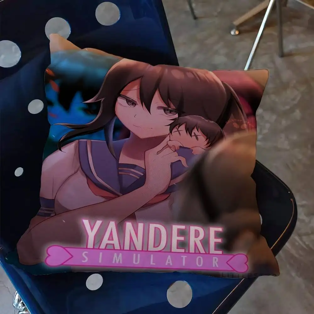 Game Yandere Simulator  pillow cover sofa cushion cover home room decoration children gift