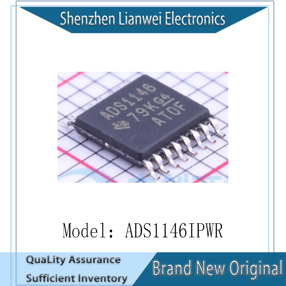 

(5 Piece) 100% New Original ADS1146IPWR ADS1146 ADS1146IPW IC Chipset TSSOP-16