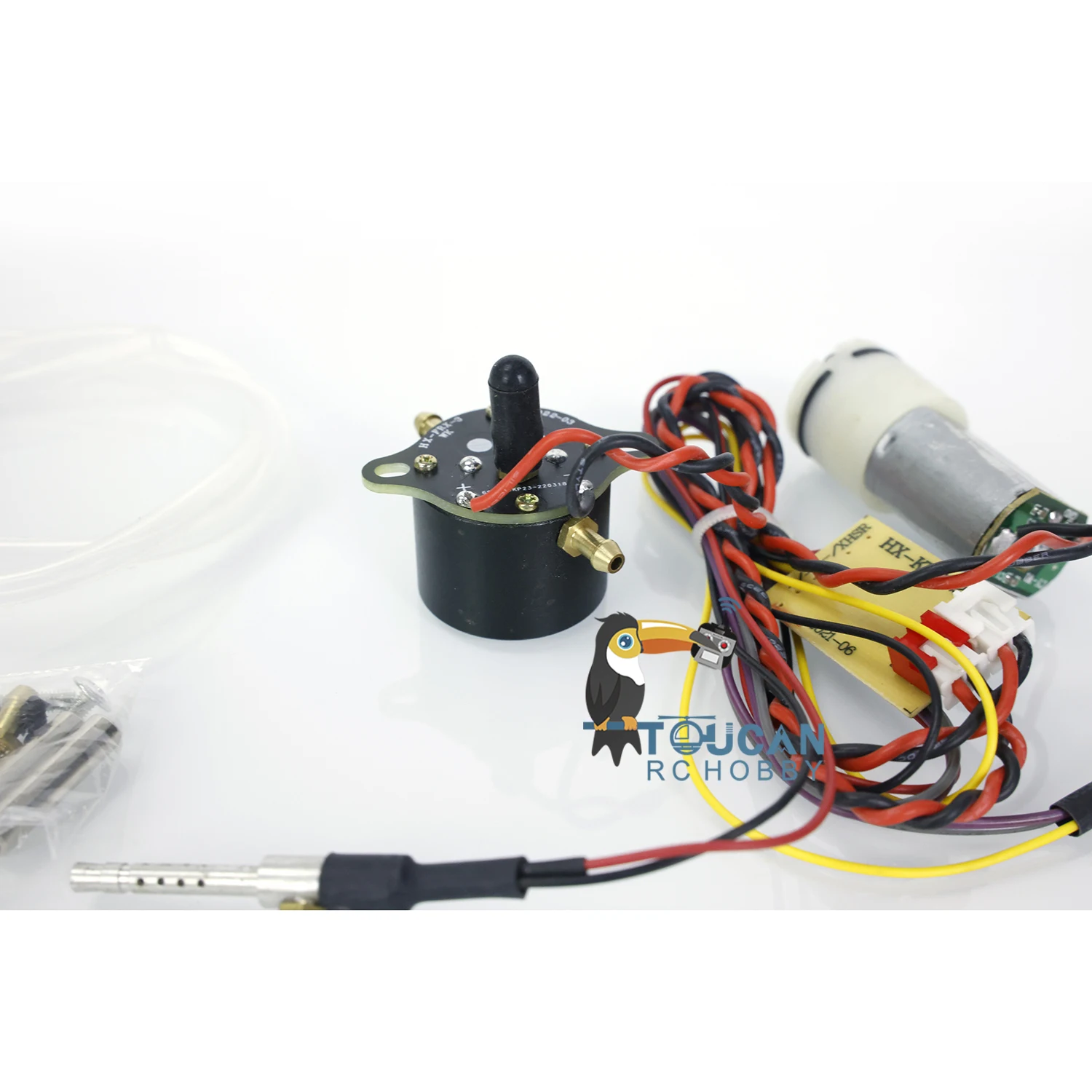 RC Machine Gun Smoking Unit With Controlboad Gearbox Heating Wire for Heng Long 1/16 7.0 Tank Radio DIY Model TH20373