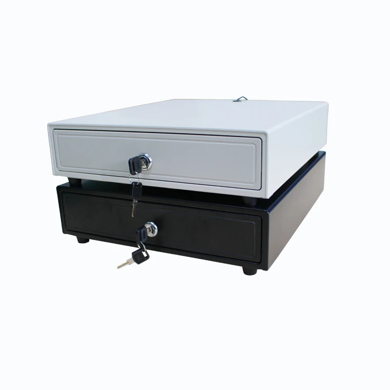 Supermercado de interface RJ11 4 contas 5 moedas caixa registradora com gaveta