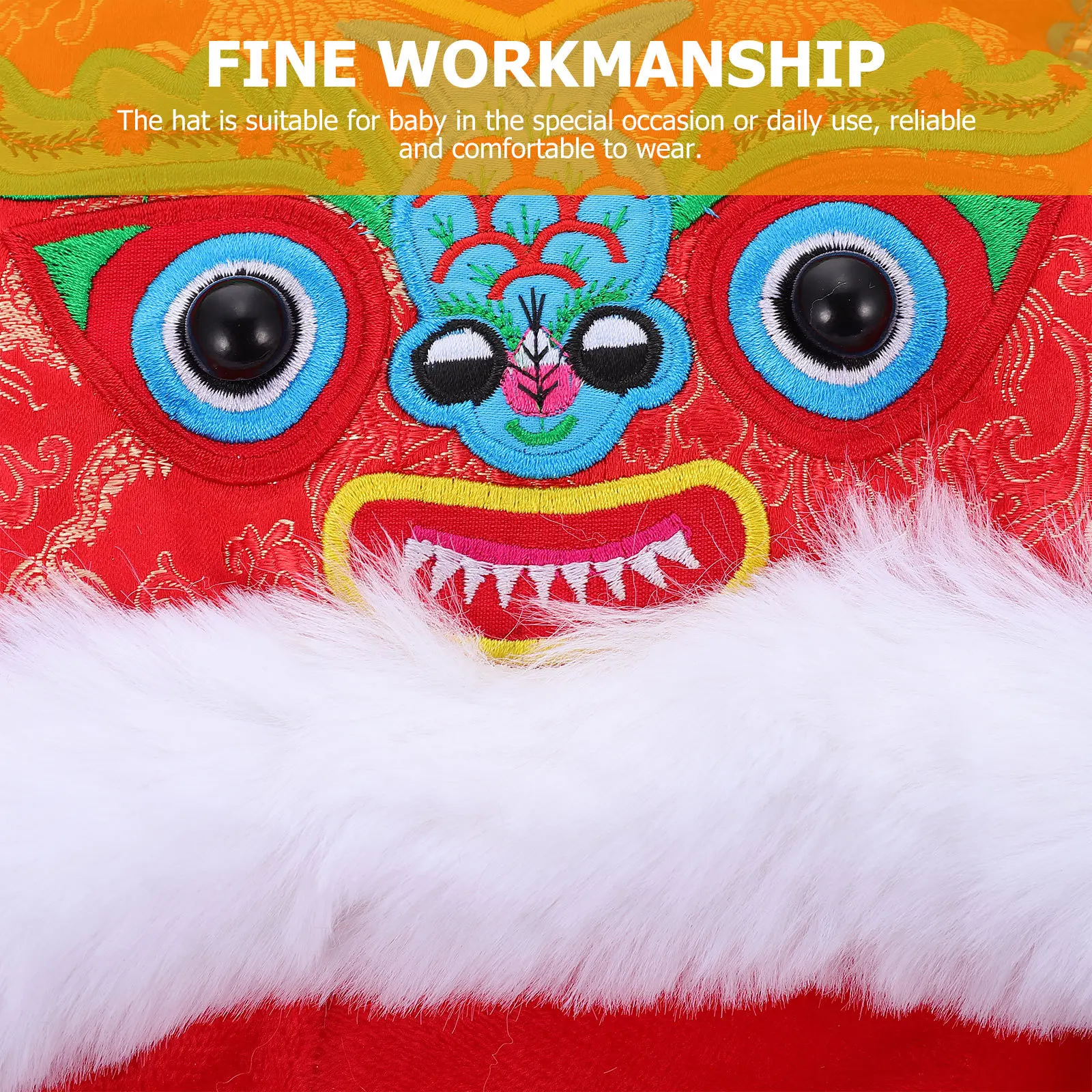 احتفالي للأطفال النمر سنة قبعة السنة الصينية الجديدة حفلة صور الدعامة الدافئة لطيف أغطية الرأس عيد ميلاد الديكور فكرة هدية عيد #1