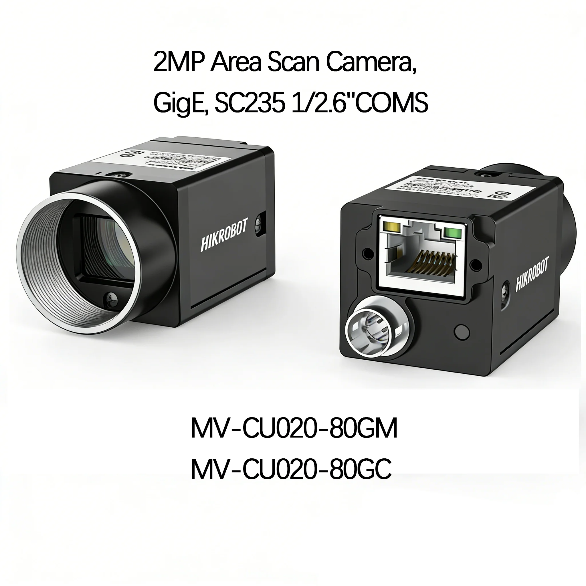 Hikrobot MV-CU020-80GM ,MV-CU020-80GC Industrial Camera, 2.0MP 1/2.6 CMOS
