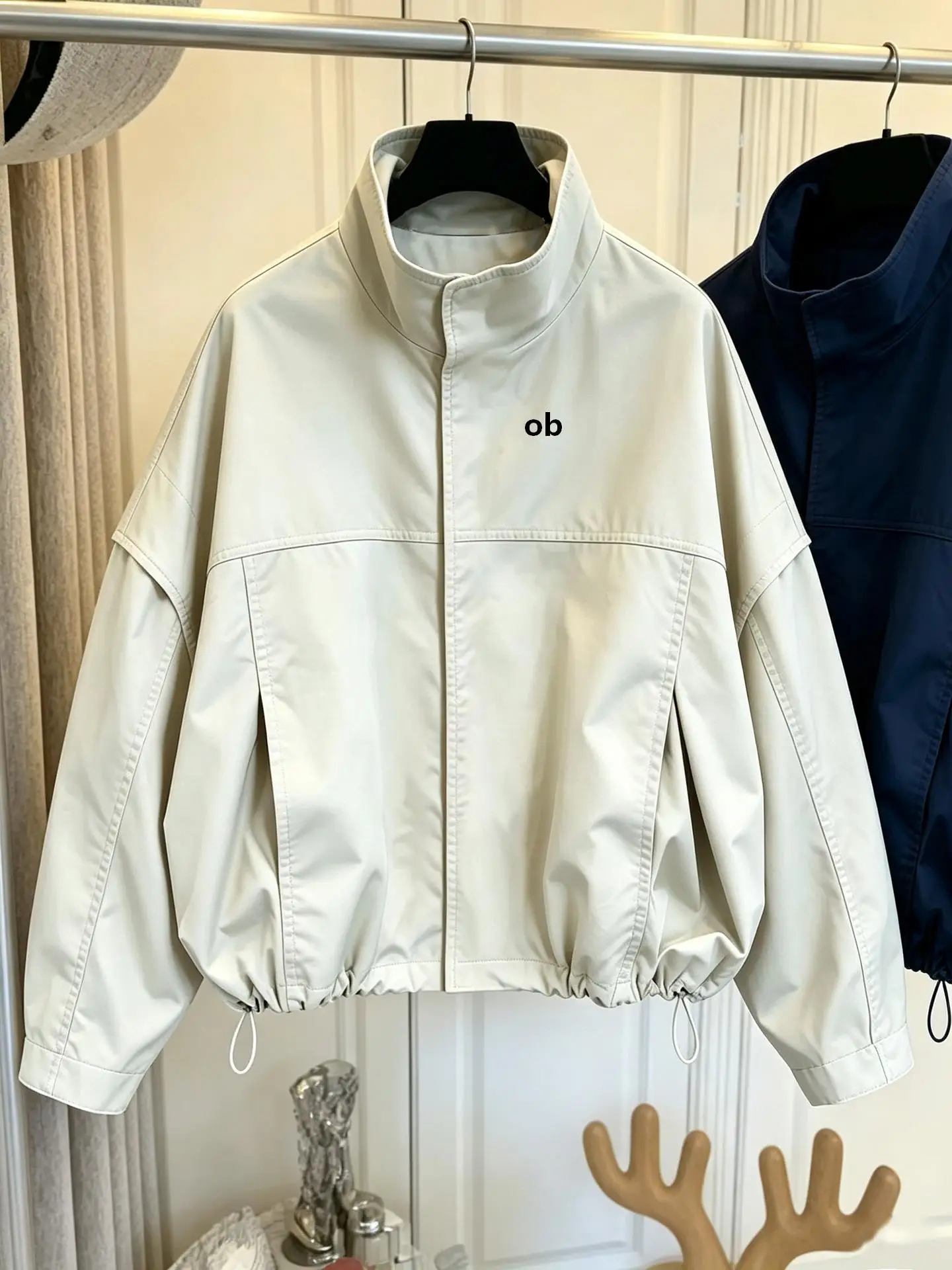 2026 New Model Fitness Activewear Jacket - Loose Fit, Versatile, Standing Collar, Fashionable Coat - Women's Drawstring Top