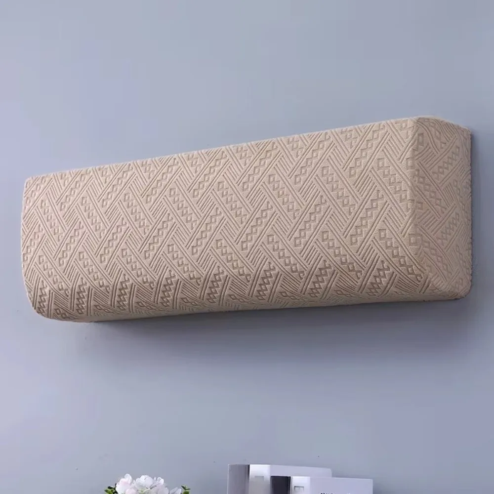 All-Inclusive Air Conditioner Dust Cover Solid Color Soft Elastic Wall Mounted Air Conditioning Cover Easy Cleaning