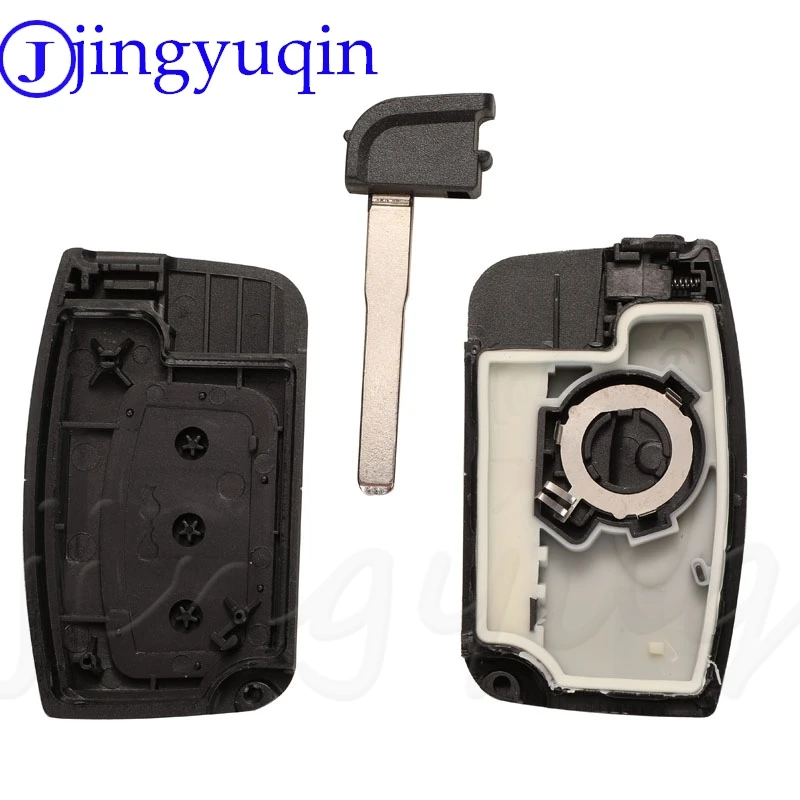 jingyuqin Smart Remote Key Shell Case 3 Button For Ford 2016+ Focus Mondeo Galaxy S-Max C-Max Kuga Keyless Housing Replacement