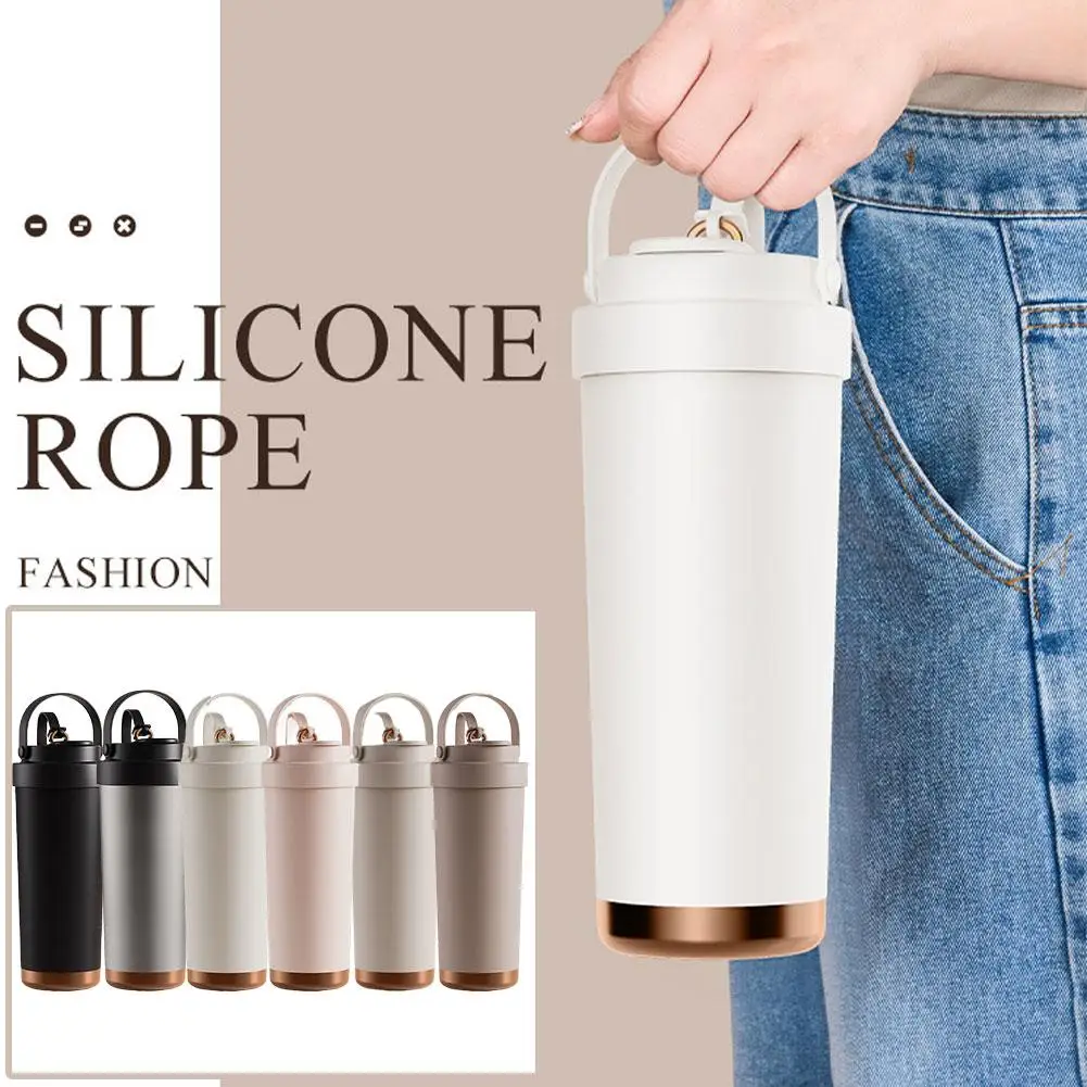 

Large Capacity Dual Drink Ceramic Inner Pot Insulated Cup Suitable For Men Women With Straws And Coffee Cups For Outdoor Travel