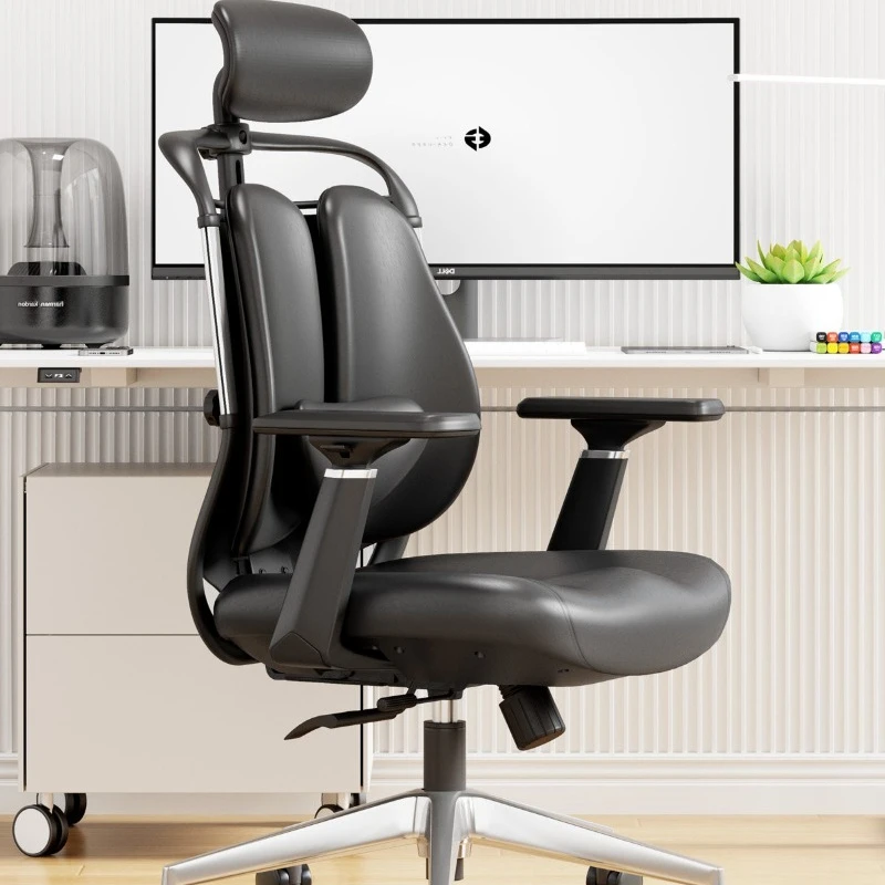 Comfortable Leather Office Chair Swivel Recliner Designer Office Chair Accent Computer Ergonomic Chaise De Bureaux Furniture