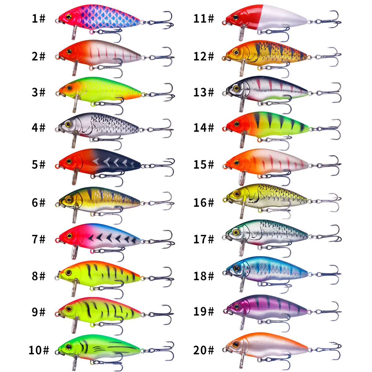 70mm 8.4g Wobblers Minnow Crankbait Simulation Fishing Lure Jerkbait Artificial Hard Bait Bass Carp Walleye Pesca Fishing Tackle