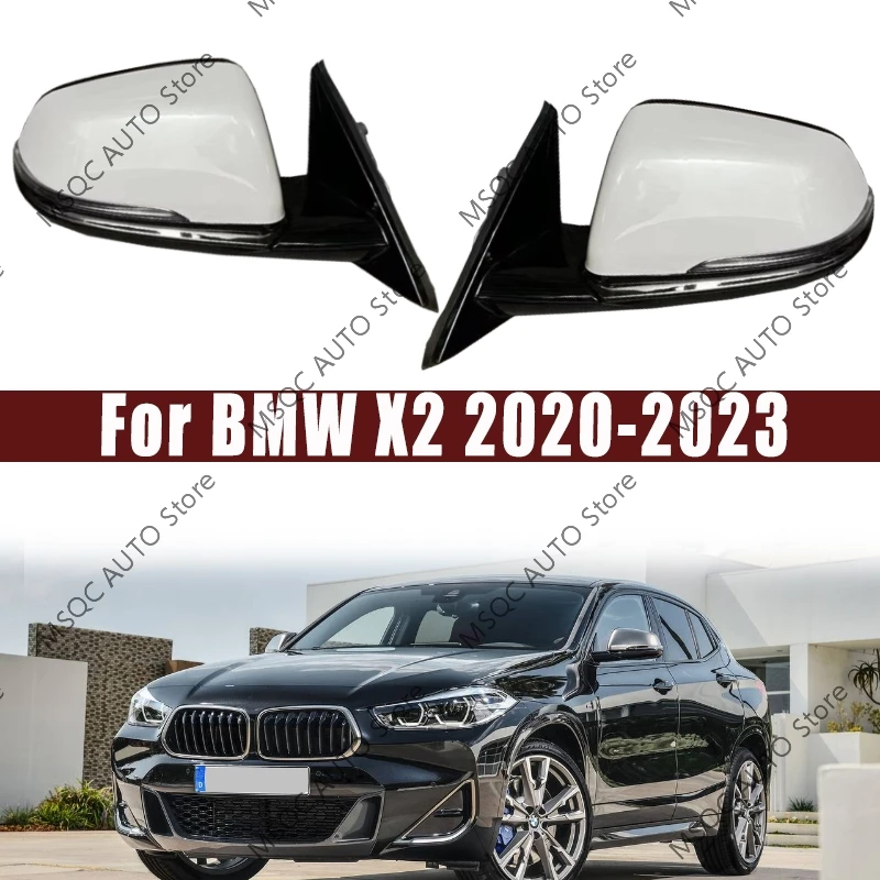 

Для BMW X2 2020 2021 2022 2023 автомобильные аксессуары боковое наружное зеркало заднего вида в сборе Автомобильное Зеркало обогрев зеркальный обогрев сигнал поворота в сборе