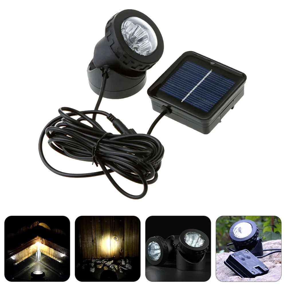 

Waterproof Submersible Light Lamp Solar Underwater Lights Garden Decor LED Floodlight Abs Decorative