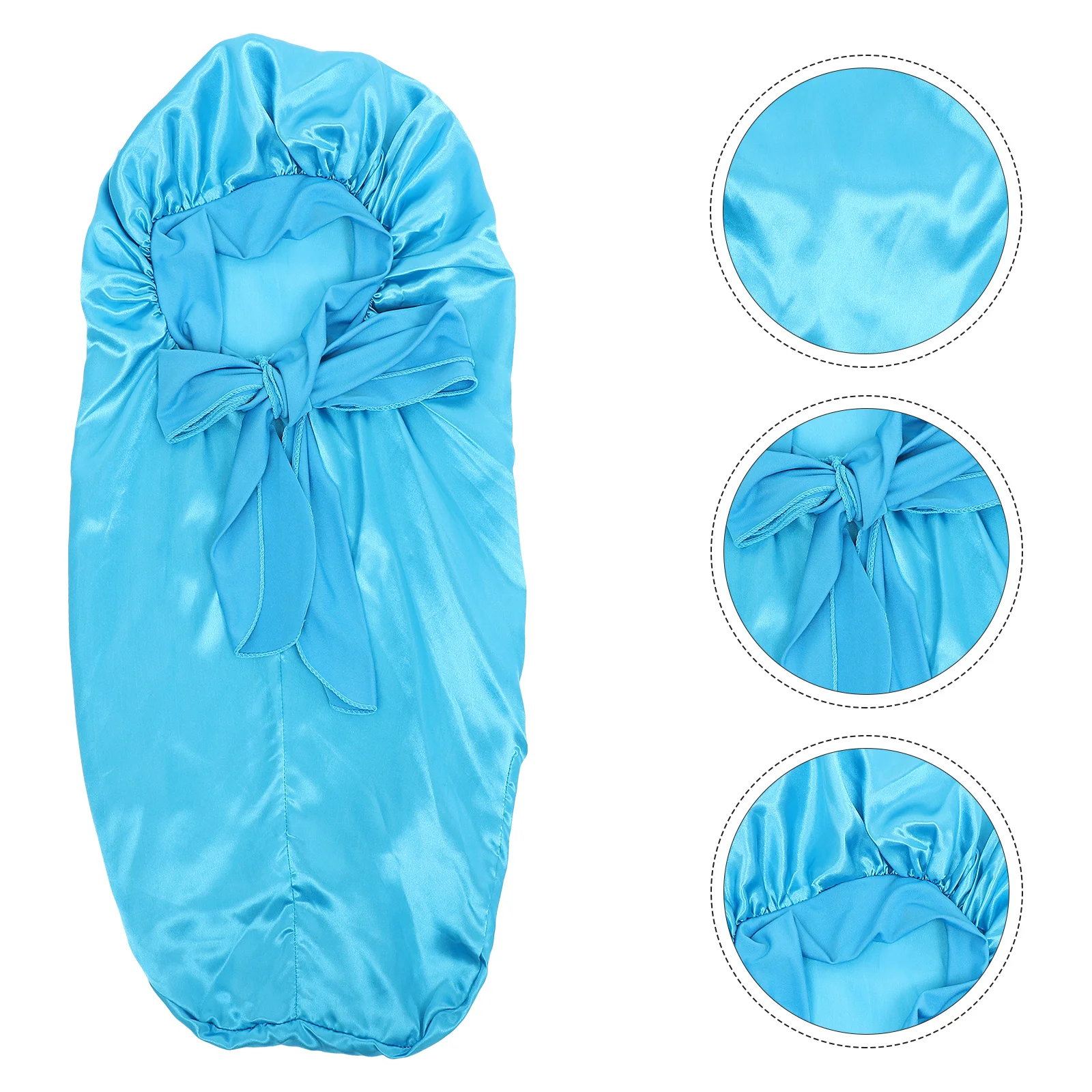 

Long Tube Sleep Cap Soft Satin Material Lightweight Warm For Women Girls Durable Hair Wrap Night Hat Home Sleep Cap