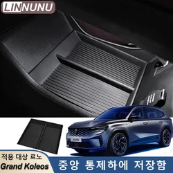LINNUNU Car Central Control Lower Storage Box TPE For Geely Monjaro KX11 Manjaro Central Armrest Organizer 2025 2026 Accessories