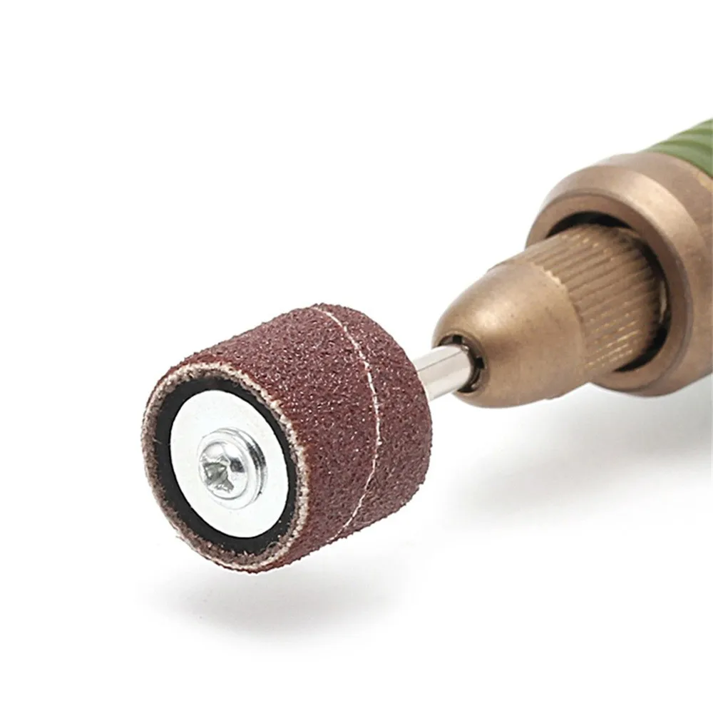 2pcs 1/2\" Rubber Mandrel 60pcs 12.5mm*12.5mm 60-600grit Sanding Belts Engraving For Engraving/etching/grinding/polishing Hot