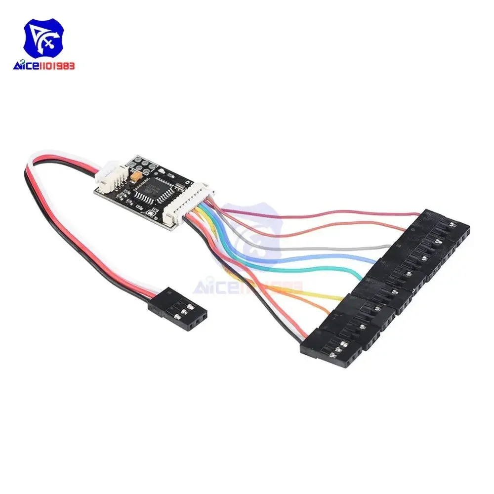 PPM Encoder 8 Channel with 10 Pin Input & 4 Pin Output Cable for Pixhawk/PPZ/MK/MWC/Pirate RC Receiver Flight Control