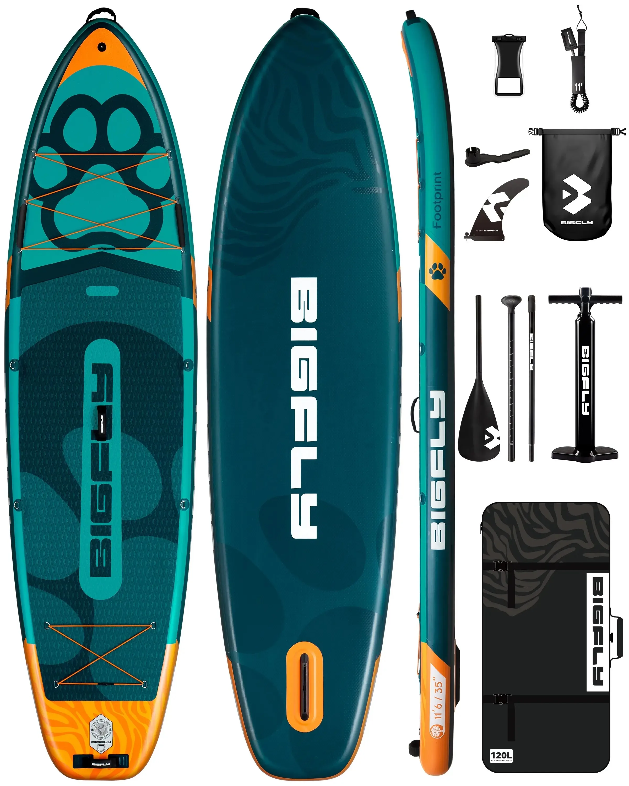 

Надувная доска для паддлбординга (SUP) для собак, 11'6'' * 35'' * 6'', универсальная, прямые продажи с завода