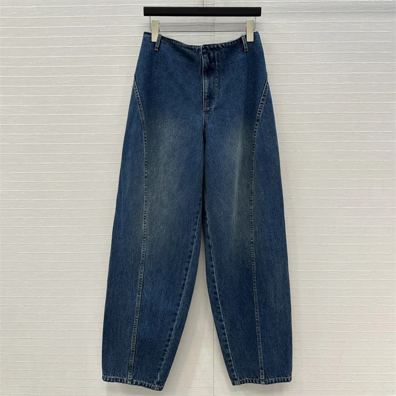 

Women's jeans New retro pure cotton straight leg pants for winter 2025 Low waist slim fit women's pants Denim pants y2k trousers