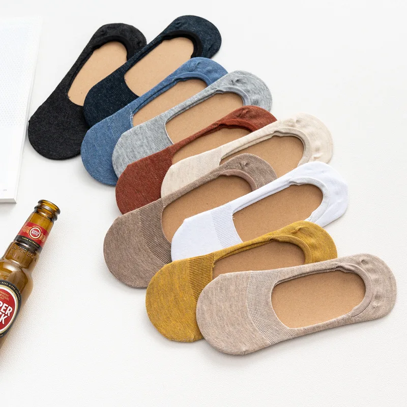 1 Pair Spring Summer Women Socks Solid color fashion invisible socks Silicone Non-slip socks girl sock 35-40 No Cardboard