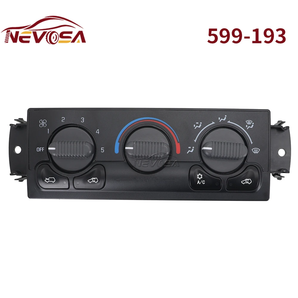 

HVAC For 2000 2001-2002 Chevrolet Tahoe Avalanche GMC Sierra 1X 599-193 A/C Air Condition Panel Heater Climate Control Module