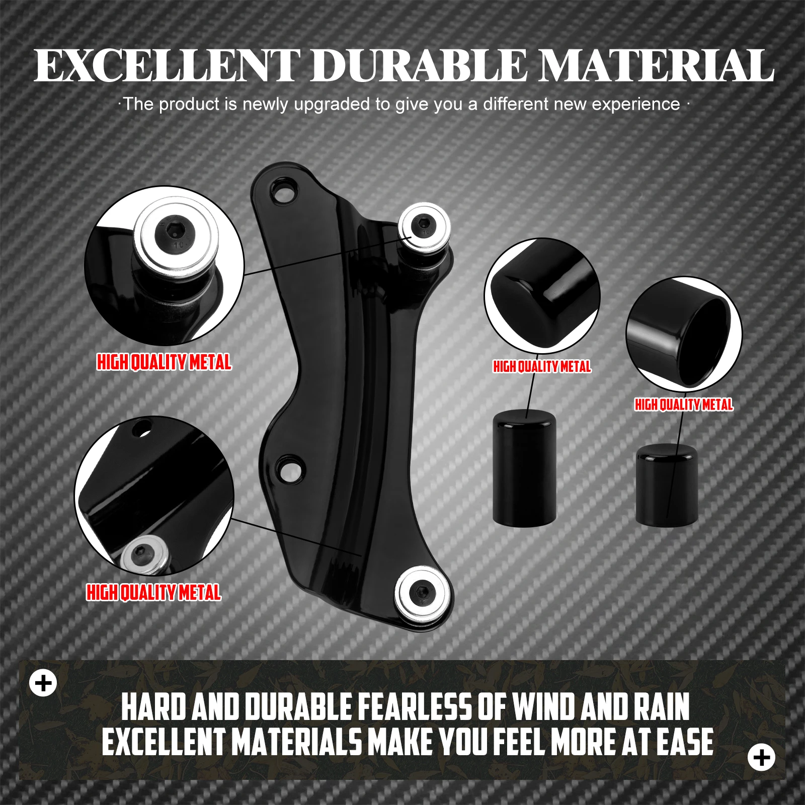 Motorcycles Detachable 4 Point Docking Hardware Kit Cover Balck For Harley Touring Road Glide Street Glide 2014-Later FLHR FLTRX