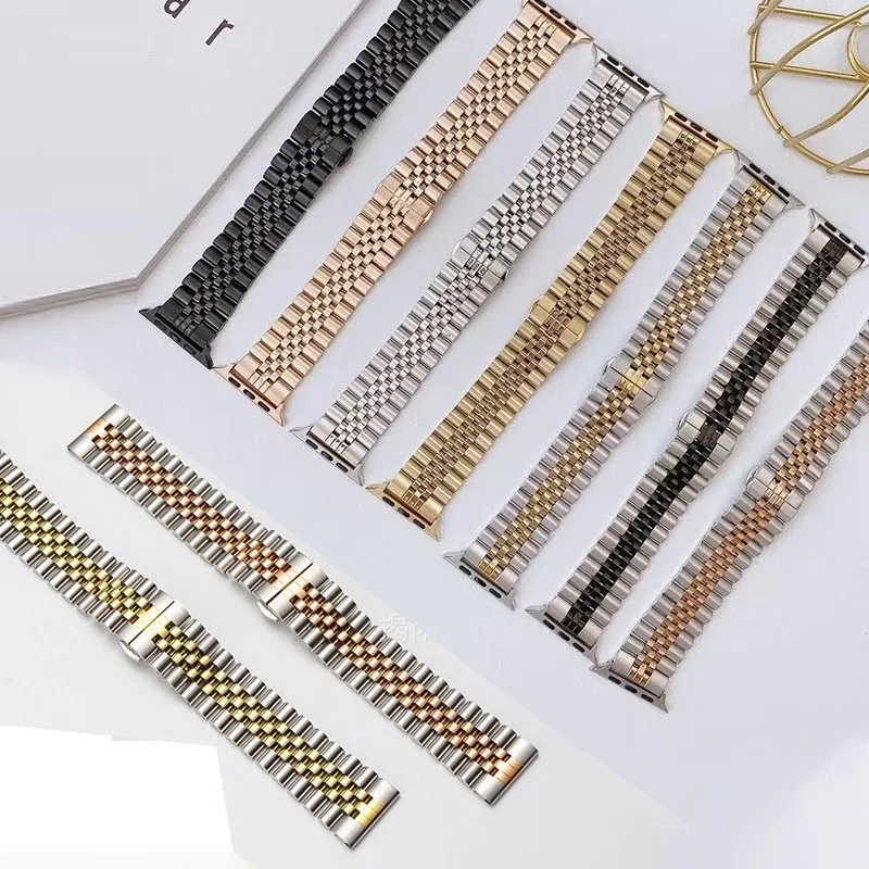Edelstahlarmband für Apple Watch Band 45 mm 41 mm Ultra 49 mm 44 mm 40 mm 42 mm 38 mm Metallarmband IWatch Serie 9 8 7 SE 6 5 4 – Detail 4