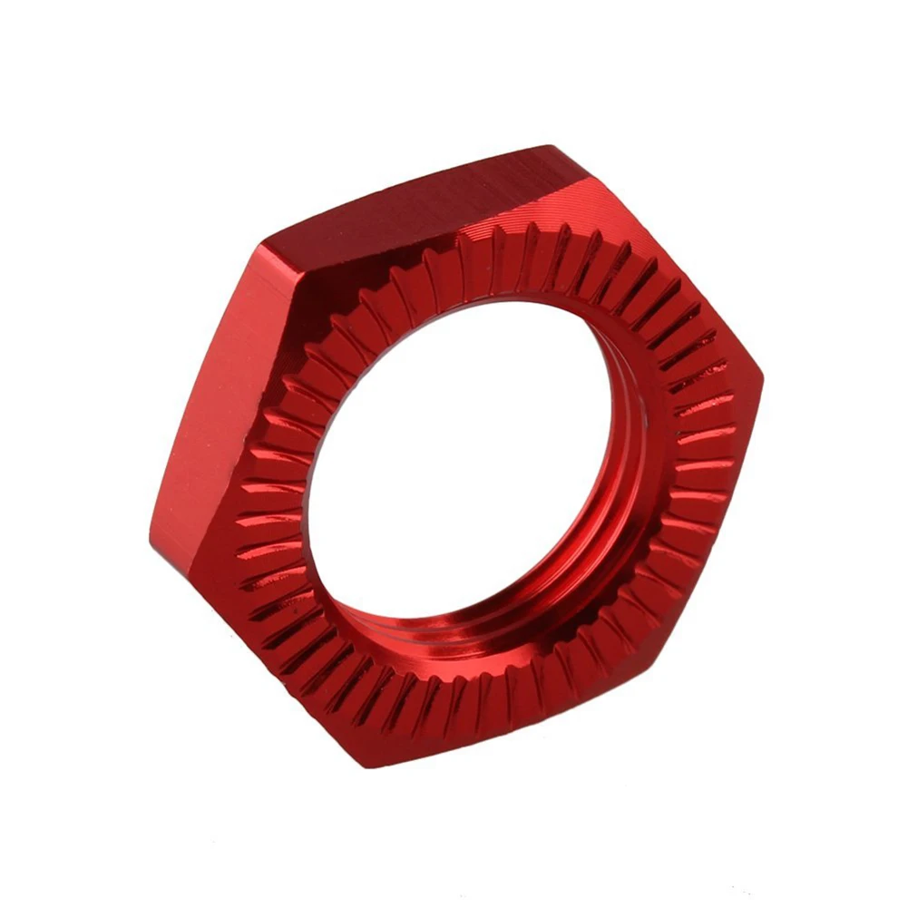 Wheel Hex Hub Nut 17mm Upgrade Wheel Hex Hub Nut Cover N10177 for RC1:8 Model Car,Red