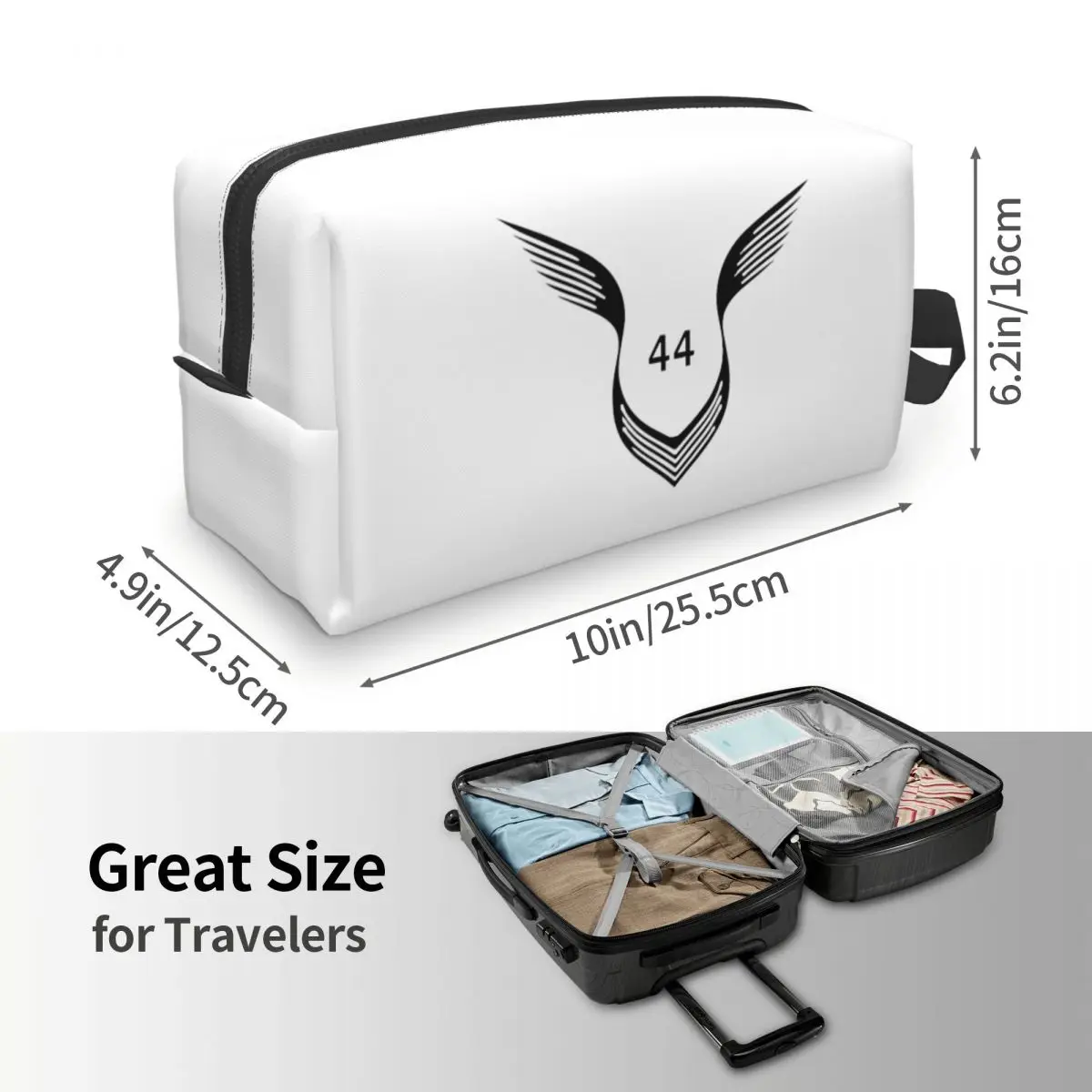 حقيبة مكياج بشعار لويس هاميلتون 44، منظم مستحضرات التجميل، مجموعة أدوات التخزين، حقيبة مستحضرات التجميل للنساء، مقلمة للسفر
