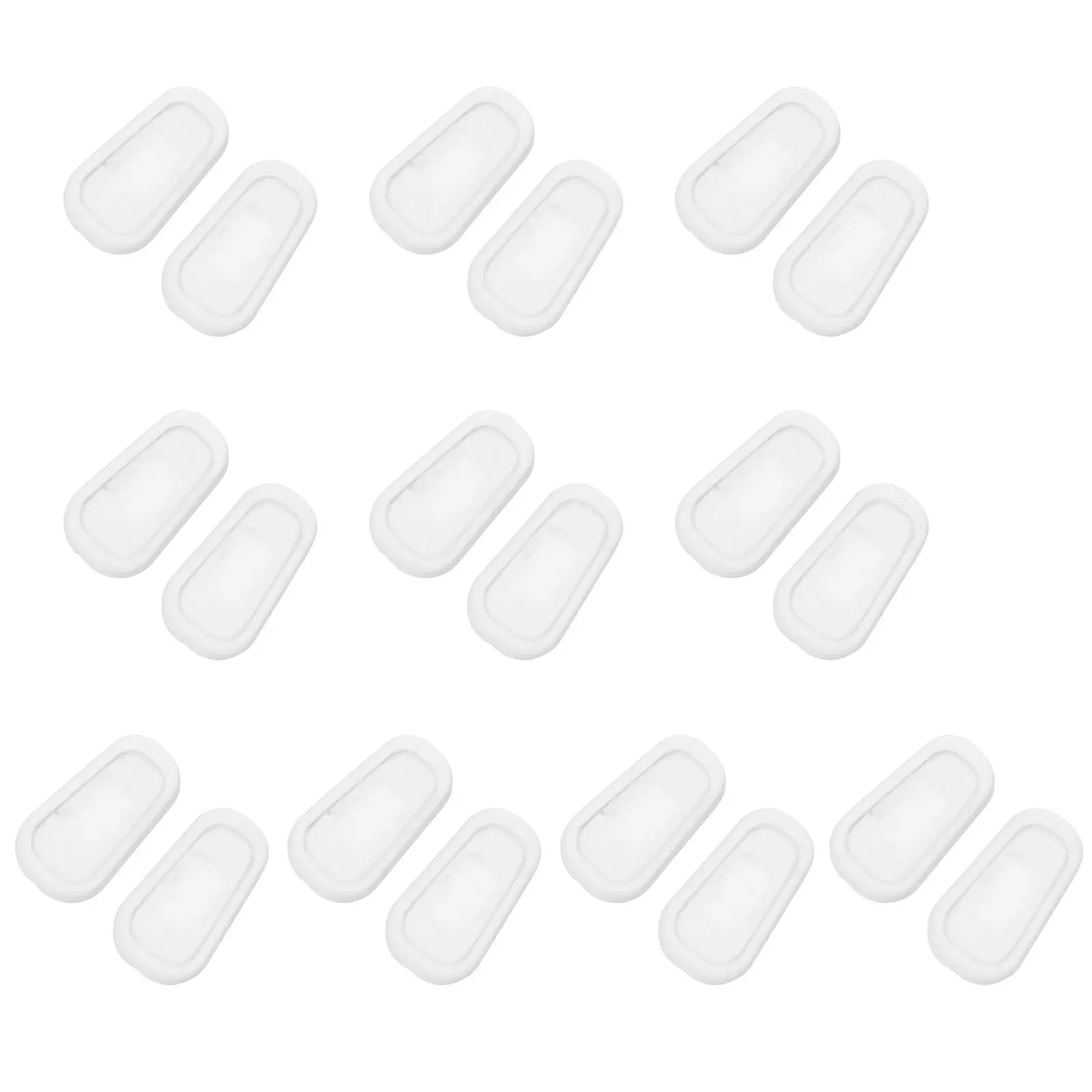 

10 пар силиконовых накладок на носоупоры для очков, противоскользящие, комфортные, для замены оправ, аксессуары для очков