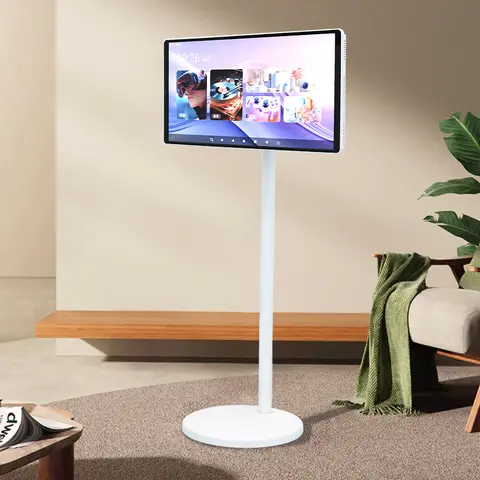 คุณภาพสูง 21.5 นิ้วแบบพกพา Android 13 สมาร์ททีวีหน้าจอ IPS ในร่มแท็บเล็ตพีซี Electronics Touch Screen Gaming TV