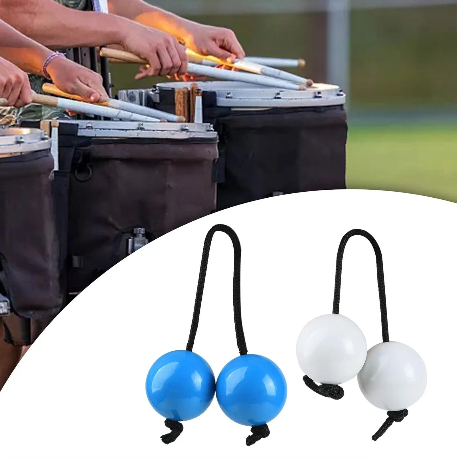 

Rhythmic Balls Two Pair Early Educational Toy Gifts Instrument African Shaker Rattle for Concert Party Home Girls Boys Beginners