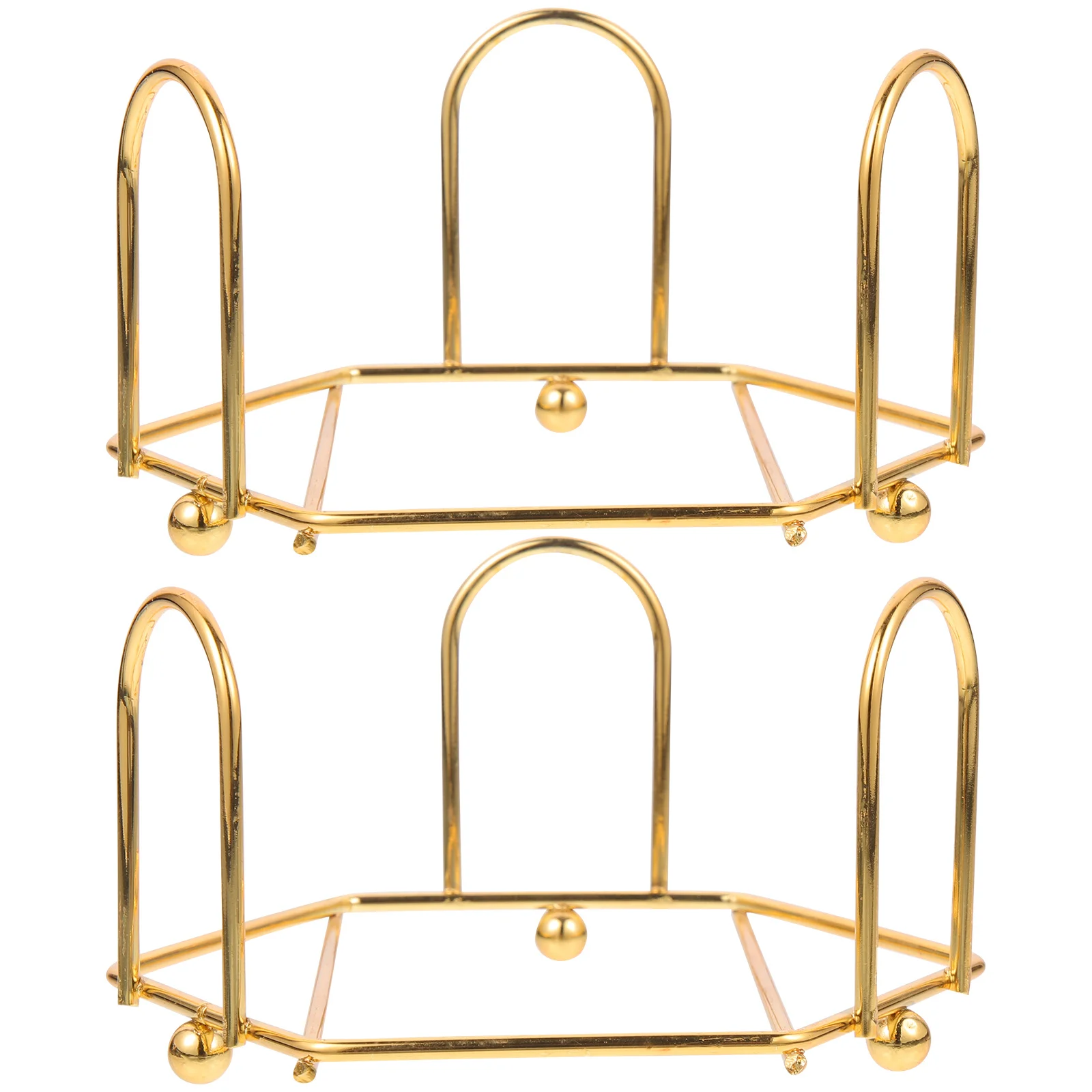 2 قطعة أصحاب كوستر الحديد جوفاء منظم سطح المكتب ل كأس الحصير وعاء الحصير أداة المطبخ تخزين الرف أصحاب كوستر جوفاء #3