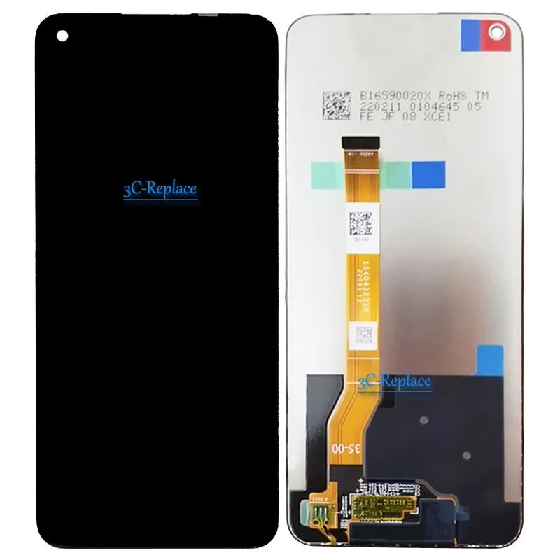 DISPLAY LCD +TOUCH SCREEN per OPPO A96 4G CPH2333 SCHERMO VETRO NERO 6