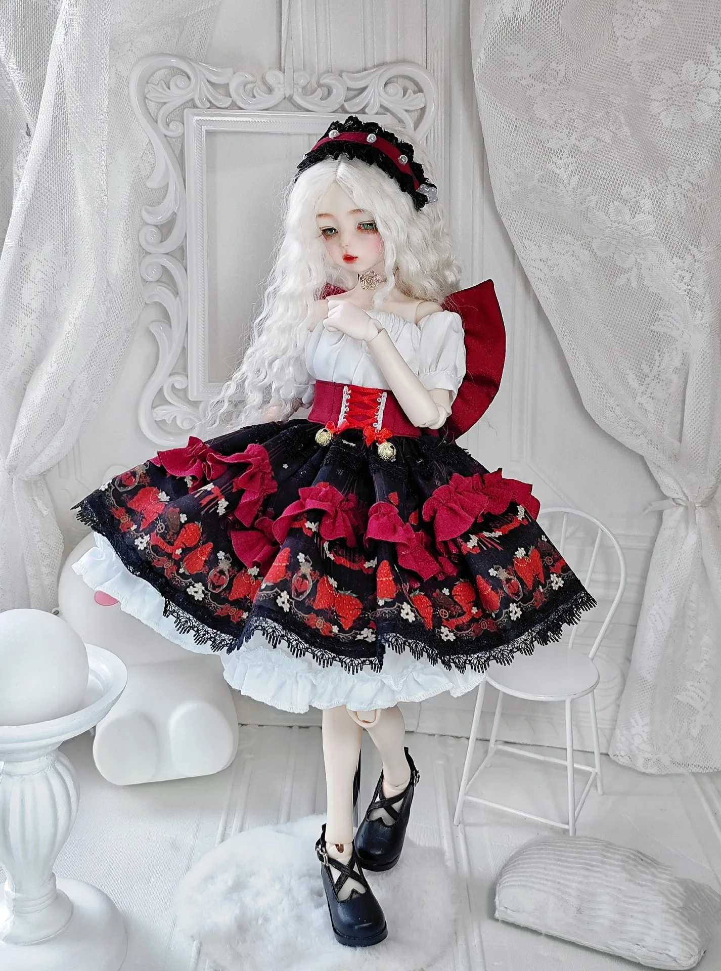 BJD accessories clothes for doll 45cm 1/4 BJD doll dress fancy skirt set