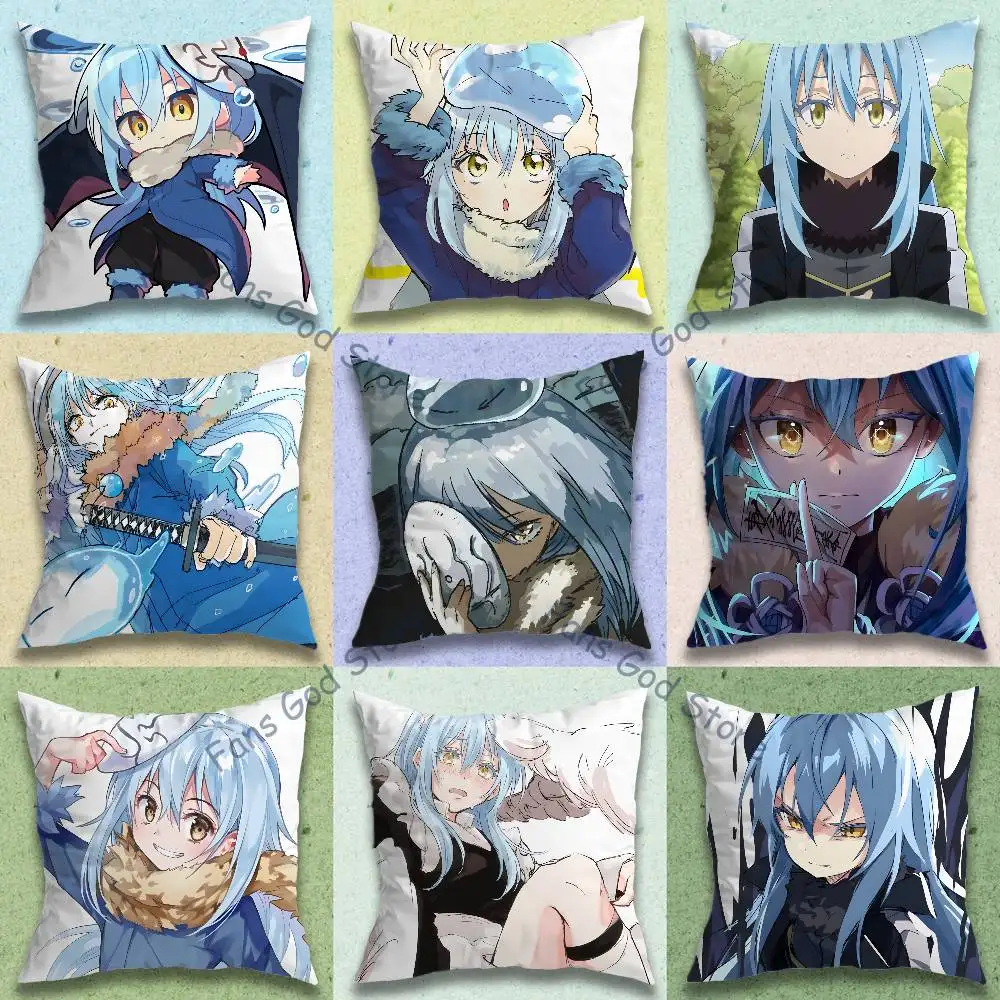 Anime T-Tempest Rimuru Pillow Case cute cartoon anime peripheralsBedroom Sofa Decorative Cushion Cover Soft Cushion Cover