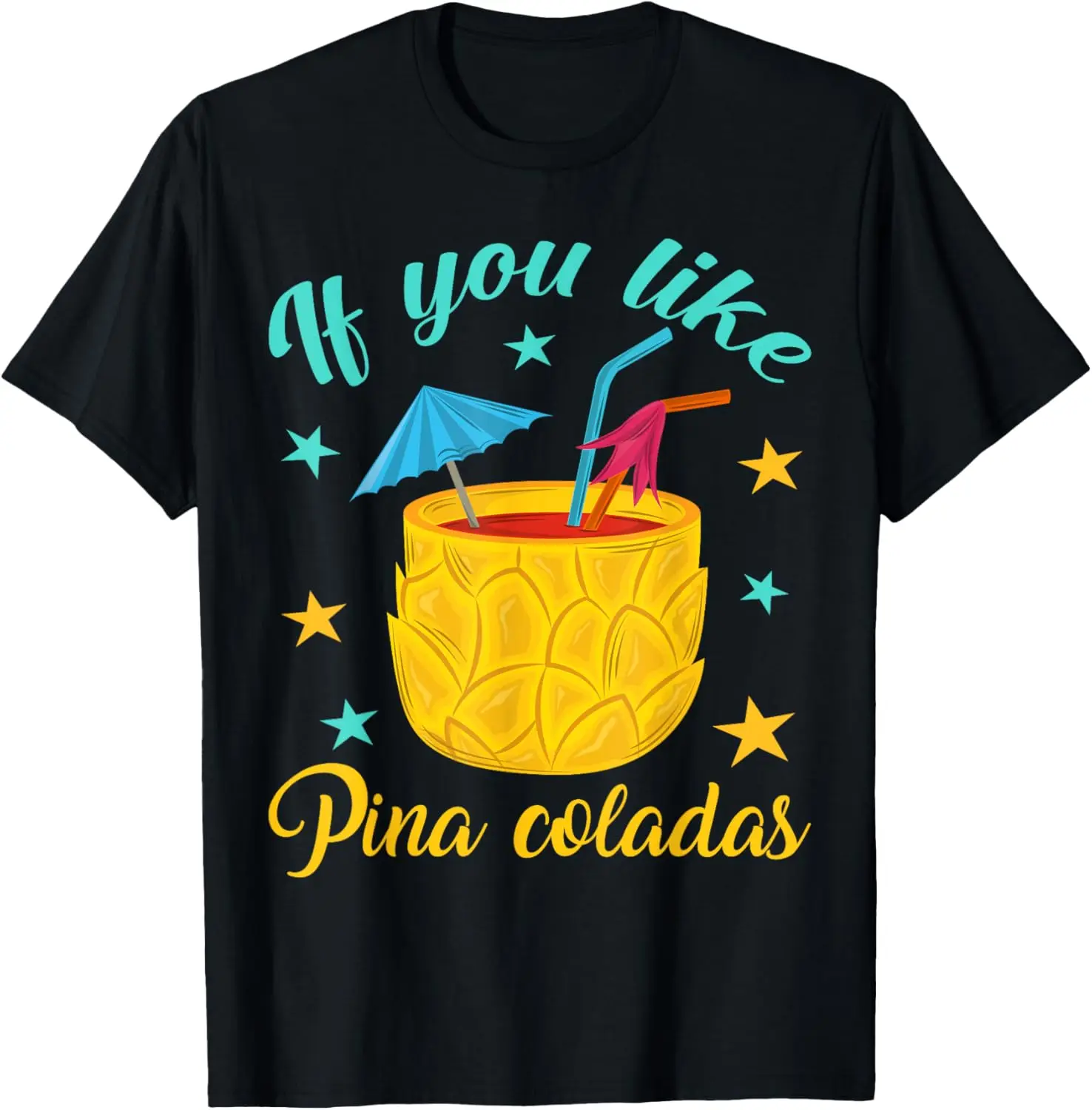 

Футболка «Если ты как Pina Coladas» с ананасом и тропическими фруктами