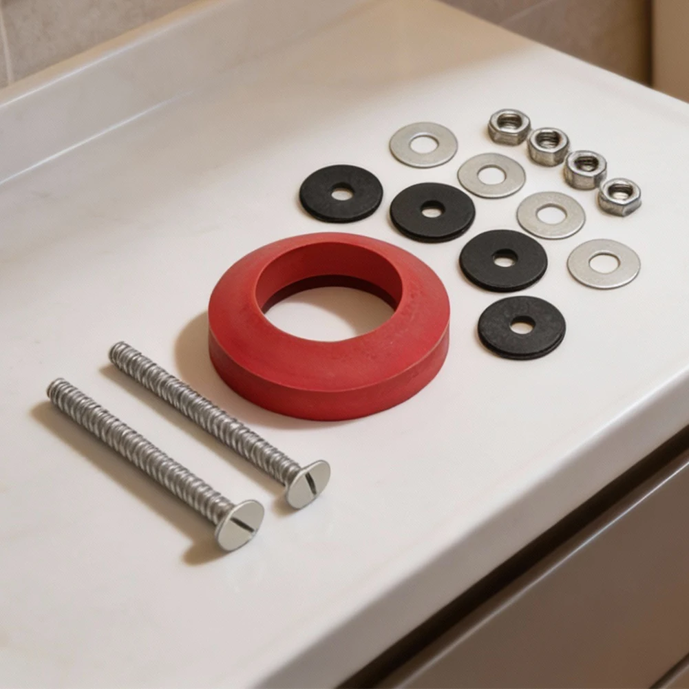 6102 Replacement Seal Kit for Toilet Tank Mounting With Foam Element and Metal Component Integration for Fit Assurance
