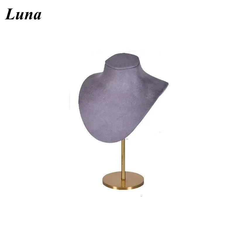 

Подставка для ожерелья премиум-класса - бюст на шею манекена, реквизит для демонстрации ювелирных изделий для витрины и декоративного органайзера