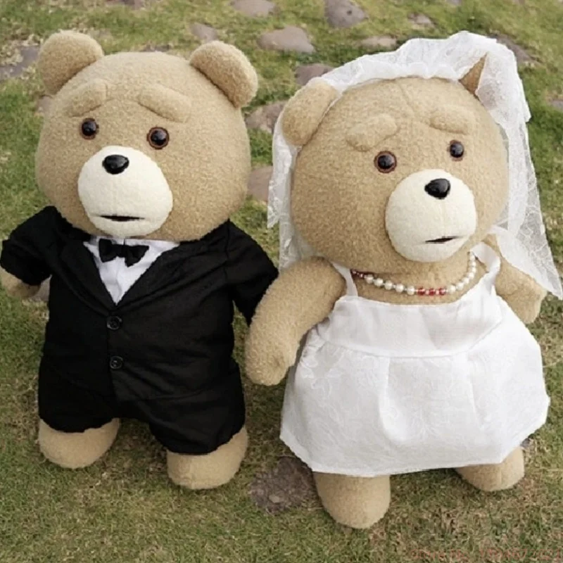 

Новый 40 см 10 стилей фильм плюшевый мишка Тед 2 плюшевые игрушки в фартуке мягкие животные плюшевый подарок на день рождения сюрприз праздничный подарок