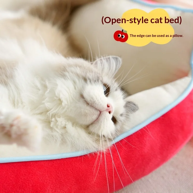 Cama sofá cálida para gatos de interior, desmontable y lavable - imagen 4
