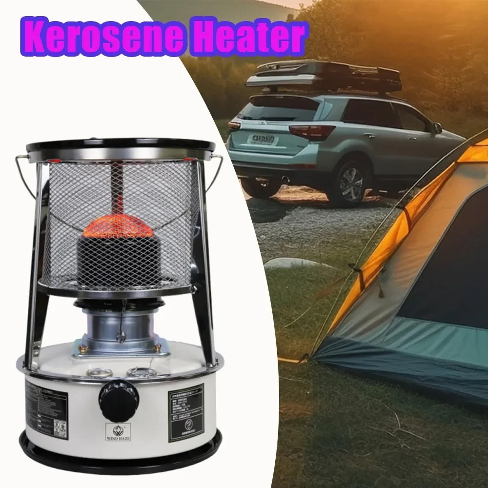 Portable Camping Heater Stove Indoor Outdoor Use for Ice Fishing Tent Garage Workshop Barbecue Automatic Safety Off