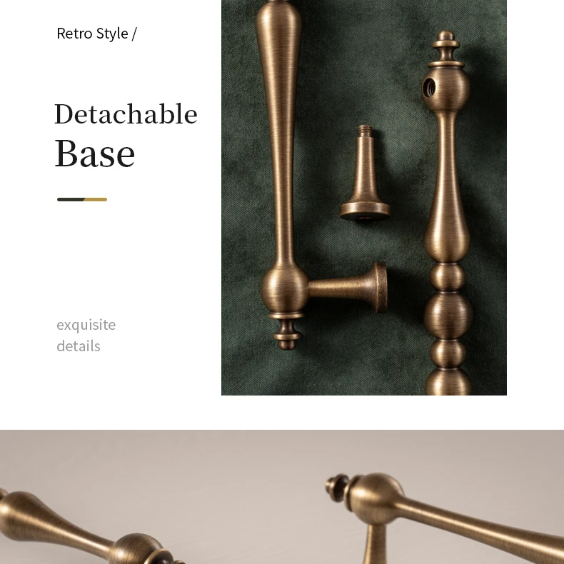 Antique brass T bar furniture fitting — supplier illustration 17