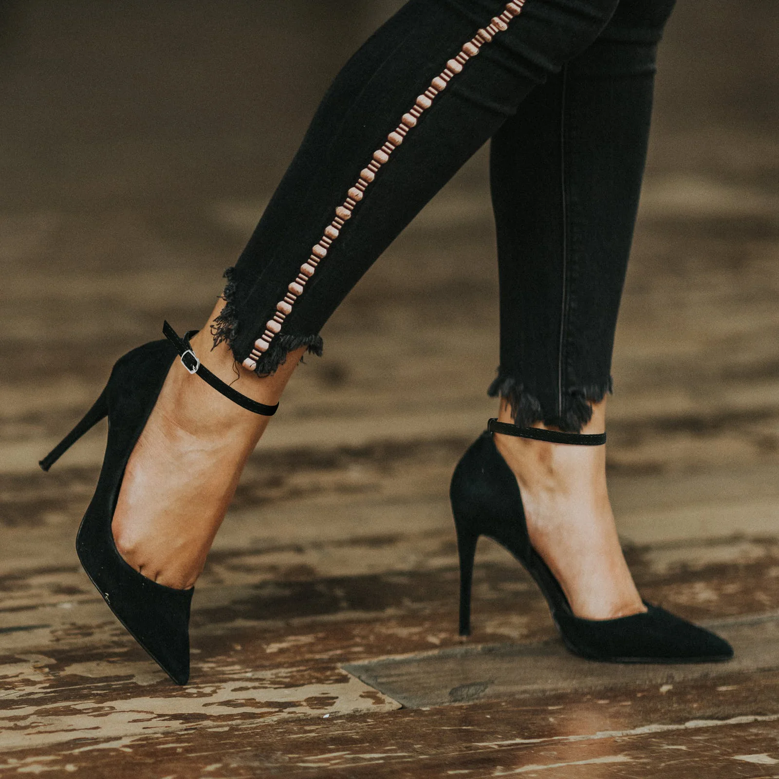 

3 set Heel Back Straps Pu Anti-Slip Shoe Accessories Detachable Ankle Bands For Detachable Ankle Straps Dance Sandals Heel Pads