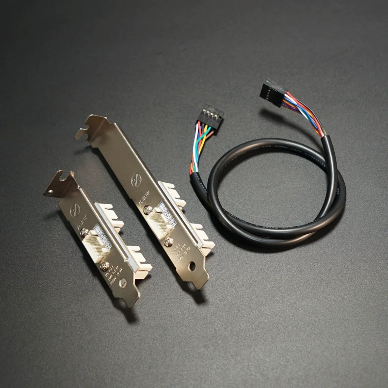 

Motherboard External PCI-E Baffle 1 to 2 Port USB 9Pin Power Cable for PC Case PCI Baffle Retain Original Power Button Function