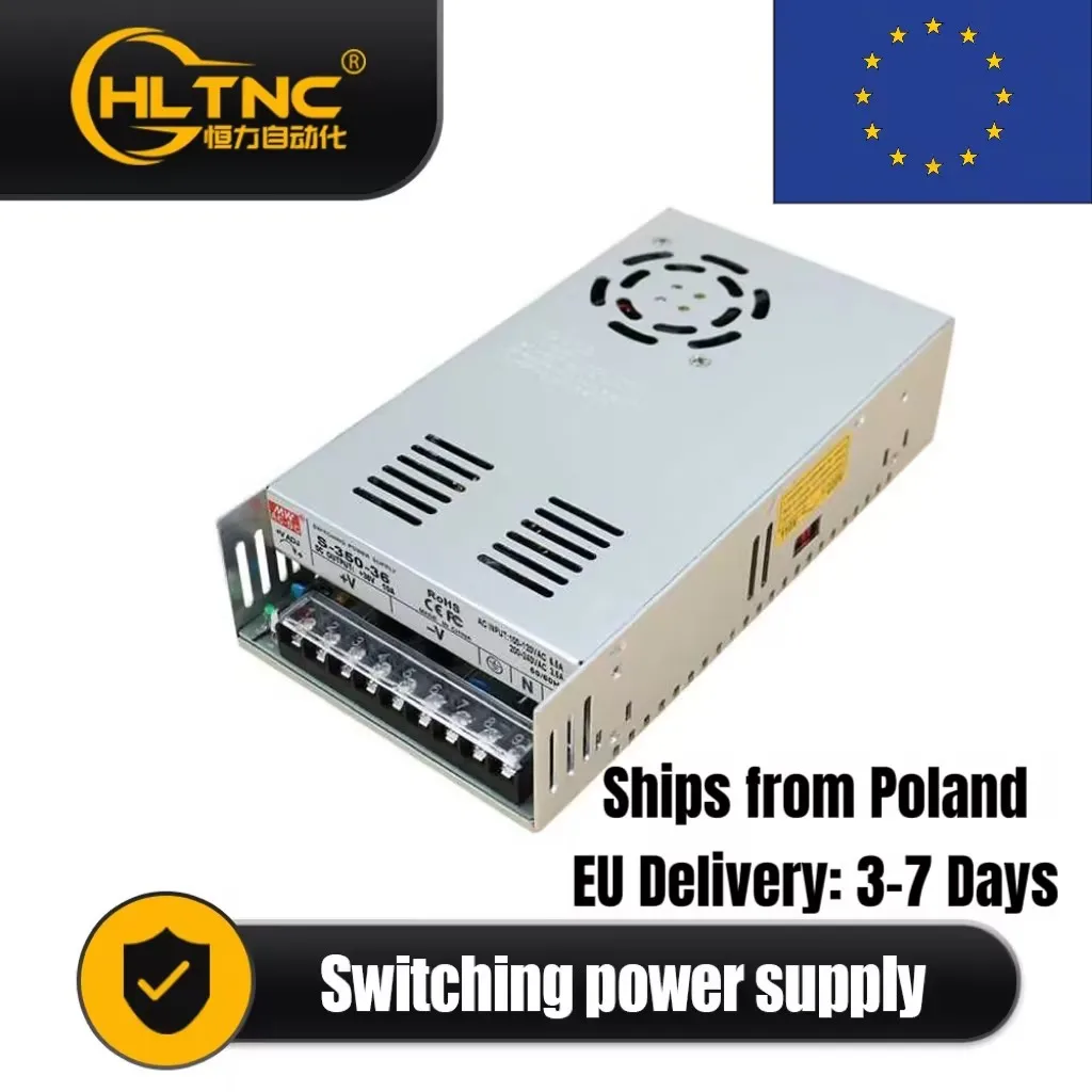 Alimentation HLTNC 400w, sortie DC 60v 6,67a, entrée 100-240v AC, interrupteur avec ventilateur